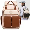 Mochila Casual 2026 Verão Nova Grande Capacidade Simples para Aluno do Ensino Fundamental Bolsa Escolar Leve Tecido PU Mochila de Viagem