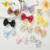 Punto de Polka Multicolor Hilo de Gasa Poliéster Algodón Lazo en la Cintura DIY Accesorios de Tela Bolsos Zapatos Accesorios de Ropa Accesorios para el Cabello Al por Mayor