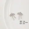 [blanco k plata brillante] aleación arco nuevo nicho DIY colgante joyería para la oreja collar pulsera material con cuentas