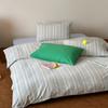 Primavera 2025 Año Nuevo Algodón Lavado Algodón Nuevo Juego de Cuatro Piezas Rayado Simple Estilo Artista Funda Nórdica Ropa de Cama Nantong Estilo Ins