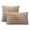 Simples Nórdico Pele Sintética Decorativa Sofá Listrado Almofada Casa Quarto Fronha Aliexpress Estilo de Luxo Leve