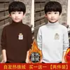 Y Two Two Eight Three # Blusa Térmica Infantil com Estampa de Desenho Animado, Nova Camada Base para Crianças, Gola Alta Meia, Camiseta de Manga Longa Tendência