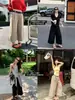 Jeans de Pierna Ancha de Cintura Alta Lavados Desgastados Baishiwang para Mujer, Nuevo Estilo de Verano, Corte Holgado, Versátiles, Adelgazantes, Pantalones Cortos