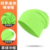 Gorro Yiya de punto para circunferencia de cabeza grande, doble capa, cálido, protección para los oídos en invierno para hombres y mujeres, gorro versátil para proteger del frío, adelgazante de rostro