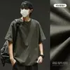 Camiseta de manga corta Jingtao escolar para hombre de algodón simple japonesa camiseta suelta moda verano versátil estudiante top casual