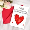 Set de Tarjeta de Cumpleaños para Padre de Modelo Nuevo de una Pieza con Sobre, Tarjeta de Felicitación de Agradecimiento por el Cumpleaños del Padre