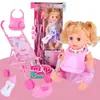 Boneco Bebê Gordo de Vinil de Ano Novo para Carrinho que Bebe Água, Faz Sons e Pisca, Boneca Bebê, Brinquedo Infantil para Brincadeira de Faz de Conta
