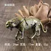 Bronze armadura guerra tigre retro bronze mesa chá animal de estimação sólido criativo pequenos ornamentos decorativos artes e ofícios atacado