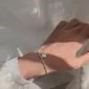 Pulsera de Arroz Estilo Japonés-Coreano Amor Pulsera para Mujer Diseño Dulce Simple Sensación Elegante Nicho Retro Pulsera en forma de Corazón para Mujer