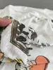 Camiseta de Lyocell Tencel Estilo Coreano con Estampado de Perros Versión Holgada Cuello Redondo Delgado Manga Larga Protección Solar Verano Nuevo Top para Mujer