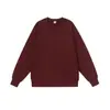 Sudadera de Algodón Pesado de Moda Ropa de Trabajo Holgada Cuello Redondo Manga Larga Ropa de Trabajo Uniforme de Grupo Uniforme de Clase Camisa Cultural con Logo Impreso