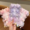 Grampo de Cabelo Flor Laço Fofo Estilo Coreano Acessório de Cabelo para Meninas Pequenas, Presilha para Franja, Grampo de Cabelo para Crianças, Não Danifica o Cabelo, Acessório de Cabelo para Meninas