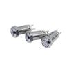 Microinterruptor de Cabeza Plana con Interruptor de Botón de Luz Redondo de 8 mm Autoenclavable Sin Enclavamiento Botón Metálico Grado IP65 a Prueba de Agua