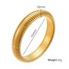 Moda estilo europeo y americano moda pulsera de superficie ancha de acero de titanio personalidad moda pulsera a juego de colores hueso de serpiente elástico Nuevo