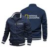 Moda Esportiva Masculina Nova Moda Versátil Bonito Aviador Cardigan Conjunto de Baseball Jaqueta Casaco Padrão Carro Preto