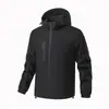 Chaqueta cortavientos casual acolchada y engrosada, chaqueta impermeable transfronteriza, chaqueta de invierno con capucha para hombre, hecha a medida
