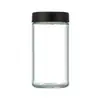Botellas transparentes de vidrio para cáñamo de gran capacidad personalizables al por mayor con tapa de rosca, botellas para crema, botellas de vidrio, botellas para crema de ojos, botellas de muestra