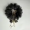 Pétalos Semiacabados de Loto Doble y Peonía Cadena de Borla de Loto Accesorios para el Cabello Pinza de Presión Tocados DIY para Mujeres