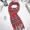 Bufanda de Cuadros para Mujer Otoño e Invierno Chal Europeo y Americano de Calle para Pareja Imitación Cachemira Chal Bufanda Cálida Estilo Británico para Hombre