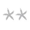Brincos de prata de lei S925 brincos de estrela do mar moda temperamento generoso versão coreana de brincos fábrica direta uma geração de cabelo orelha
