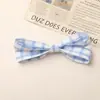 Estilo Ins Coreano Doce e Fofo Pequenos Quadriculados Frescos Tecido Laço DIY Acessórios de Cabelo Feitos à Mão Sapatos Bolsas Acessórios de Vestuário