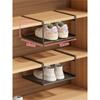 Sapateira Divisória em camadas Sapateira retrátil Armazenamento de sapatos domésticos Artefato Suporte para sapatos Suporte de rack de armazenamento de cesta pendurada