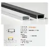 Canal de Luz Lineal LED Carcasa Luz Lineal para Gabinete Empotrado Canal de Luz Lineal Tira de Luz Decorativa de Aleación de Aluminio Fabricante de Canal de Aluminio