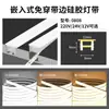 Tira de Luz LED Flexible de Silicona Funda Suave Bajo Voltaje 24V Impermeable Autoadhesiva Tira de Luz Lineal Empotrada Sin Canal de Luz Principal