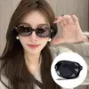 Gafas de sol plegables portátiles de material PC transfronterizo, gafas de sol ovaladas de moda japonesas y coreanas, etiquetado personalizado del fabricante y dropshipping
