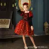 Disfraces de Halloween para Niños Niñas cosplay Vestido de Doncella Bruja Disfraces Vestido de Vampiro Vestido
