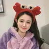 Faixa de Cabelo para Lavar o Rosto Feminina Coreia do Sul Caranguejo Fofo Faixa de Cabelo Antiderrapante para Prender o Cabelo Saia All-match Grampo de Cabelo Simples Faixa de Cabelo Faixa de Cabelo