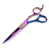 Tijeras de Peluquería Personalizadas Estilo Chino Rosa de 6.0 pulgadas, Tijeras para Cortar el Cabello, Tijeras Planas, Tijeras para Flequillo
