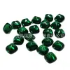 Cabujón de esmeralda sintética en forma de terrón de azúcar 3-12 mm fondo plano verde liso nano piedra principal venta al por mayor