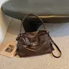 Nova Bolsa Casual Retro de Grande Capacidade para Mulheres Outono 2026, Bolsa de Ombro Transversal Cor Sólida, Bolsa Tote Estilo Executivo
