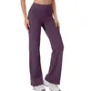Pantalones sueltos, suaves, de pierna ancha para Pilates y yoga para mujer, para otoño e invierno, largo 9/10, con caída fluida, secado rápido, cintura alta y diseño de pierna recta.