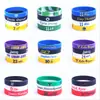 Pulsera de Firma de Estrella de la NBA Joyería para Fans Baloncesto Deportes Pulsera de Silicona Luminosa