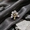 Broche de hebilla antideslumbrante para mujer, sentido de alta gama, nicho de alta gama, pin de ramillete de alta gama, pequeños accesorios de incienso, lindo dibujo animado al por mayor