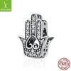 Silver Zi Yun Más Vendido Ojo del Diablo DIY Pulsera Cuentas Cuentas Sueltas Accesorios Europeos y Americanos Cuentas de Ojo de Plata Esterlina S925