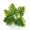 Flores Artificiales Plantas Verdes Plantas de Simulación Plantas en Maceta Arreglo Floral Hojas Decoración de Pared Pared de Plantas Paisajismo Hojas Verdes Chlorophytum Hojas de Monstera