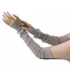 Guantes, Mangas, Protectores de Brazo con Protección Solar para Primavera y Verano, Seda de Hielo Largos Anti-UV para Ciclismo y Conducción al Aire Libre, Pegatinas, Negro Sexy