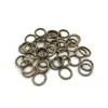 100 Anillos O múltiples tamaños anillo abierto anillo simple anillo de hierro anillo de conexión Accesorios para joyería DIY
