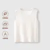Chaleco sin mangas para bebé recién nacido con protección para la barriga, Camisola fina de modal de verano para bebés e infantes