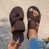 Sandalias transpirables 36-42 43 44 45 talla grande para mujer zapatos de playa antideslizantes para exteriores sandalias de meter a la moda cómodas