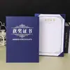 Funda de certificado de una pieza tamaño A4 para certificados de graduación honorífica, cartas de nombramiento, certificados de premios y certificados de capacitación; diseño de logo personalizado disponible
