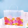 Bolsa Tote Transparente de Plástico PP Fosco Bolsa de Presente de Noivado de Alto Padrão Embalagem de Presente de Aniversário de Bebê Bolsa de Presente