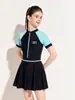 Haixilanjing 2025 Nuevo Traje de Baño Infantil para Niñas Estilo Falda de una Pieza Mediano y Grande Niñas Infantiles Se Puede Personalizar y Venta al por Mayor de Fabricantes
