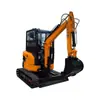 Excavadora de orugas de fábrica Ht26 Excavadora de zanjas agrícola sin cola Cabina Mini Microexcavadora