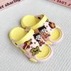 Nuevas Pantuflas EVA de Dibujos Animados para Niñas, Versátiles, Sandalias de Moda con Doble Hebilla, Suela Suave Antideslizante