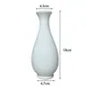 Venta Directa de Fábrica de Floreros de Plástico tipo Jade, Floreros Pequeños de Imitación Porcelana, Artículos Decorativos para Sala de Estar, Vestíbulo y Comedor, Floreros Blancos Lisos