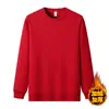 Sudadera de Algodón Pesado Color Sólido Estilo Japonés Cuello Redondo Unisex Holgada Gruesa Sencilla Top de Pareja Manga Larga